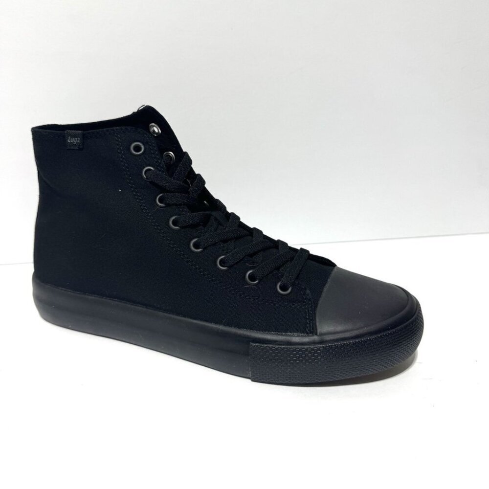Lugz Womens Stagger Hi Top Sneakers Black Size 8.5 M